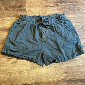 FEKOAFE Summer Drawstring High Waist Cotton Shorts- Women’s medium